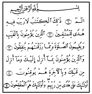من المصاحف التي ٱعْتَنَتْ بترك تلك الفُسْحَةِ المصحف الأميري المطبوع بالقاهرة سنة 1342هـ